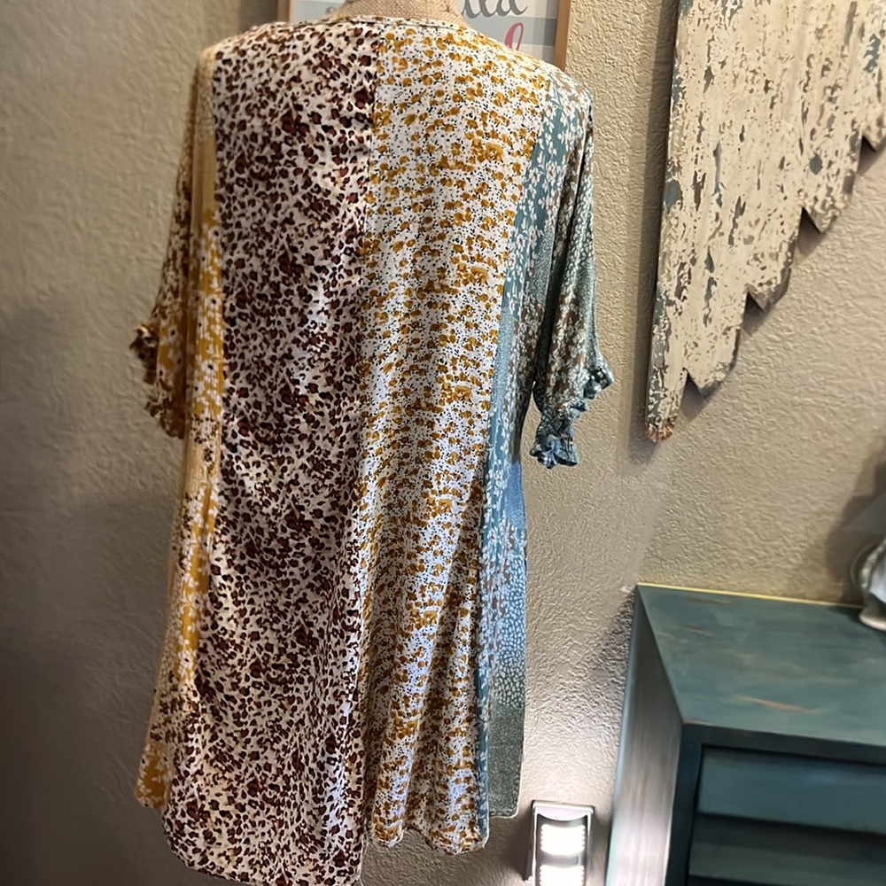 Umgee Multicolor Patchwork Dress - Picture 4 of 5